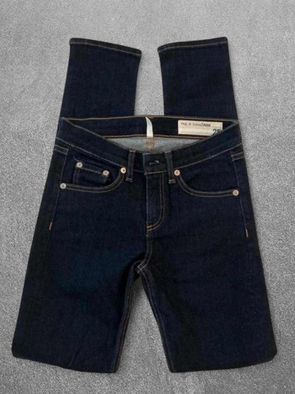 rag & bone Dark Indigo High Rise Skinny Jeans Size 25